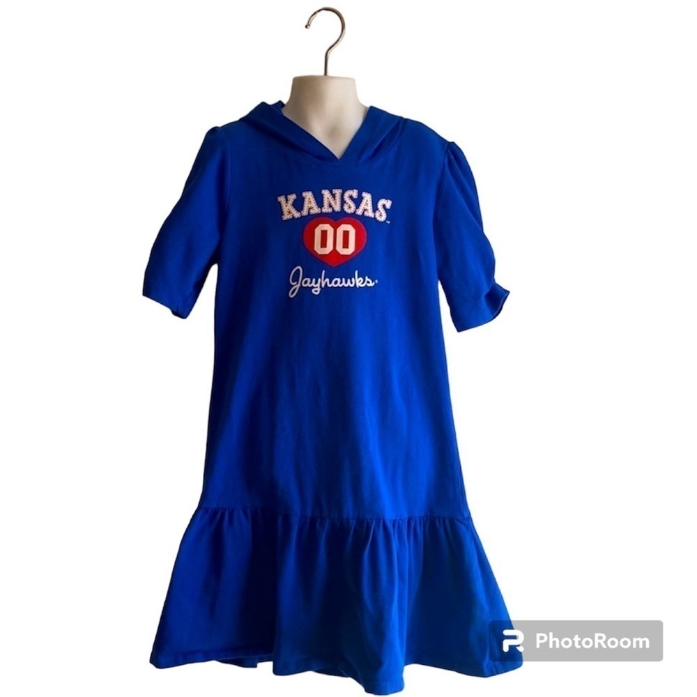 Chica-d KU Jayhawks Girls Dress 10 - Picture 1 of 5